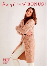 Knitting Pattern - Hayfield 10606 - Bonus Aran - Cardigan